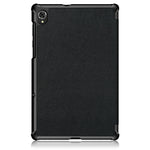 Tri-fold Soft Leather Flip Stand Smart Protective Cover with Sleep / Wake Feature for Lenovo Tab K10/Tab M10 Plus