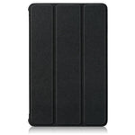 Tri-fold Soft Leather Flip Stand Smart Protective Cover with Sleep / Wake Feature for Lenovo Tab K10/Tab M10 Plus