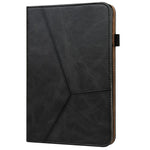 Drop-Resistant Plain Leather Tablet Stand Cover with Card Holder and Pen Strap for Lenovo Tab P11 TB-J606F / Tab P11 5G