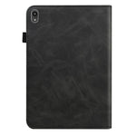 Drop-Resistant Plain Leather Tablet Stand Cover with Card Holder and Pen Strap for Lenovo Tab P11 TB-J606F / Tab P11 5G