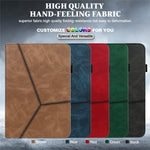 Flerfärgat, stötsäkert läderfodral till surfplatta med korthållare för Lenovo Tab M10 TB-X505L/TB-X505F/TB-X605L/TB-X605F / P10 TB-X705F/TB-X705L