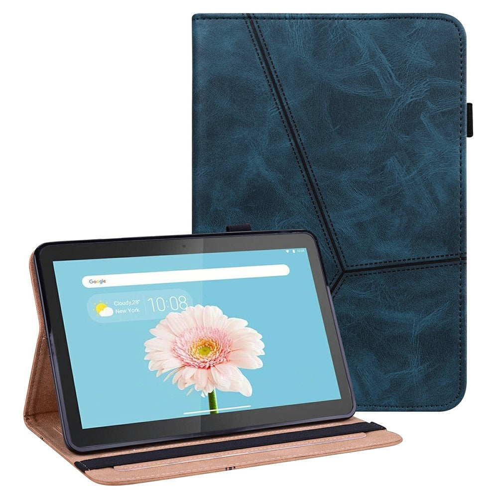 Flerfärgat, stötsäkert läderfodral till surfplatta med korthållare för Lenovo Tab M10 TB-X505L/TB-X505F/TB-X605L/TB-X605F / P10 TB-X705F/TB-X705L