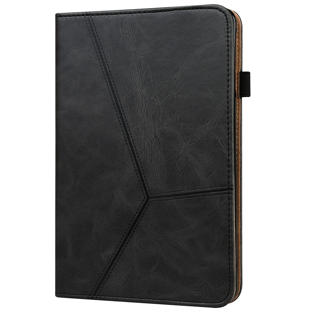 Plain Leather Tablet Cover with Card Holder and Foldable Stand for Lenovo Tab M10 HD Gen 2 X306X