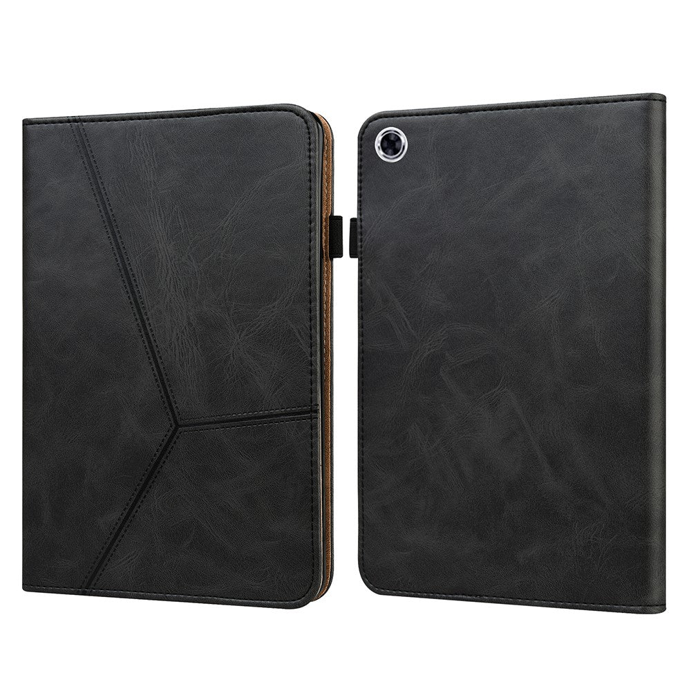 Plain Leather Tablet Cover with Card Holder and Foldable Stand for Lenovo Tab M10 HD Gen 2 X306X
