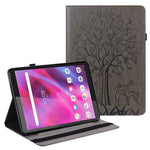 Läderfodral med träd- och hjortmönster, elastiskt remstängning, surfplatta i läder för Lenovo Tab M10 HD (TB-X505L/TB-X505F)/M10 (TB-X605L/TB-X605F)/Tab P10 (TB-X705F TB-X705L)