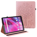 Läderfodral med träd- och hjortmönster, elastiskt remstängning, surfplatta i läder för Lenovo Tab M10 HD (TB-X505L/TB-X505F)/M10 (TB-X605L/TB-X605F)/Tab P10 (TB-X705F TB-X705L)