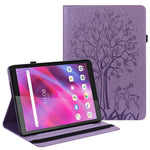 Läderfodral med träd- och hjortmönster, elastiskt remstängning, surfplatta i läder för Lenovo Tab M10 HD (TB-X505L/TB-X505F)/M10 (TB-X605L/TB-X605F)/Tab P10 (TB-X705F TB-X705L)