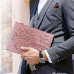 Imprint Tree and Deer Pattern All-Protection Leather Stand Tablet Cover for Lenovo Tab P11 TB-J606F / Tab P11 5G