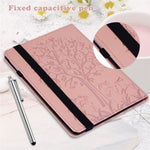 Imprint Tree and Deer Pattern All-Protection Leather Stand Tablet Cover for Lenovo Tab P11 TB-J606F / Tab P11 5G