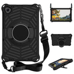 Spider Web Texture Anti-Drop Shockproof Tablet Case Kickstand EVA Cover with Shoulder Strap for Lenovo Tab M10 FHD Plus 2nd Gen TB-X606