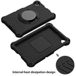 Spider Web Texture Anti-Drop Shockproof Tablet Case Kickstand EVA Cover with Shoulder Strap for Lenovo Tab M10 FHD Plus 2nd Gen TB-X606