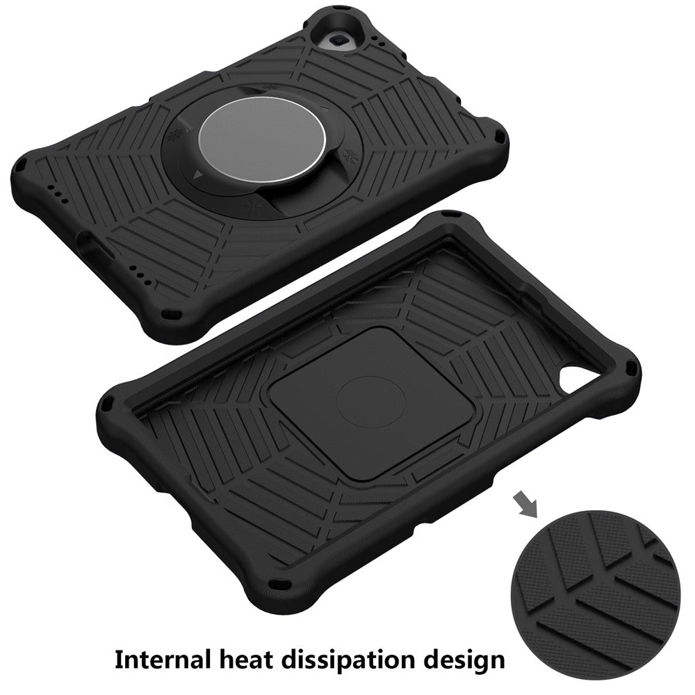 Spider Web Texture Anti-Drop Shockproof Tablet Case Kickstand EVA Cover with Shoulder Strap for Lenovo Tab M10 FHD Plus 2nd Gen TB-X606