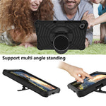 Spider Web Texture Anti-Drop Shockproof Tablet Case Kickstand EVA Cover with Shoulder Strap for Lenovo Tab M10 FHD Plus 2nd Gen TB-X606