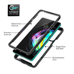 Til Motorola Edge 20 PC+TPU Hybrid Telefoncover Ridsefast med Følsom PET Skærmbeskytter