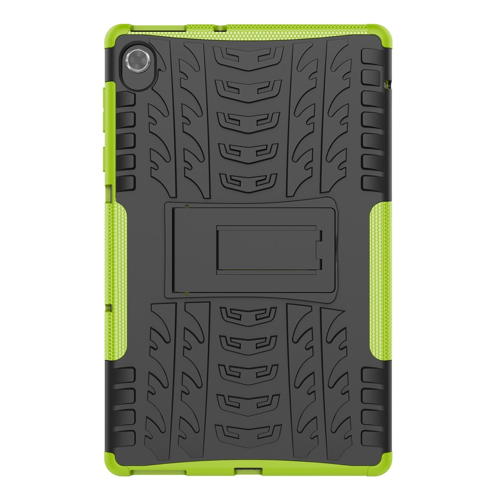 Cool Tire Texture Scratch-resistant PC + TPU Protective Tablet Cover with Kickstand for Lenovo Tab K10