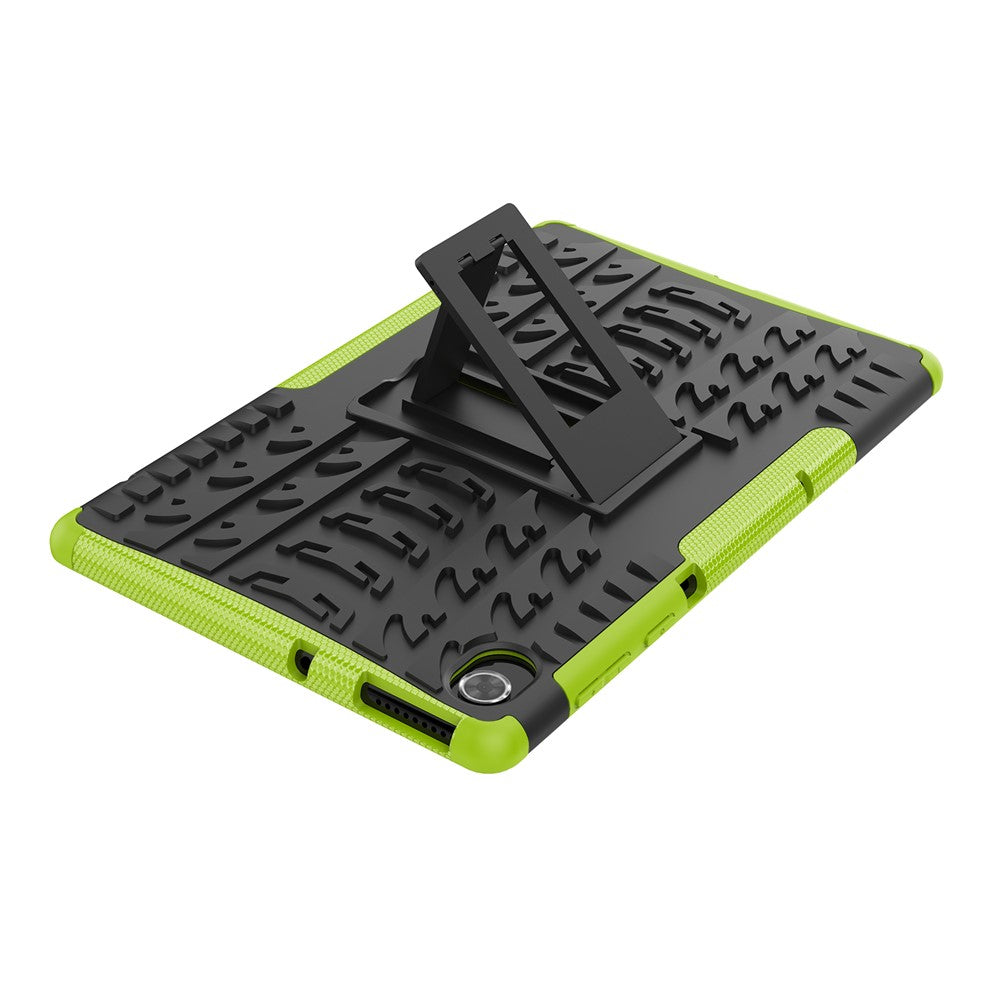 Cool Tire Texture Scratch-resistant PC + TPU Protective Tablet Cover with Kickstand for Lenovo Tab K10