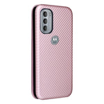 Ringrem med støttedesign, faldsikkert PU-læder, kulfibertekstur og kortslot til Motorola Moto G31/G41