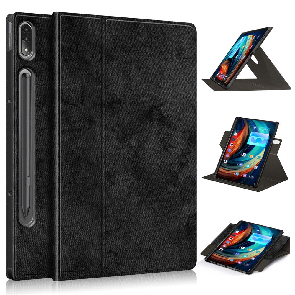 For Lenovo Tab P12 Pro 12.6 inch PU Leather Rotary Stand Tablet Case with Auto Wake/Sleep