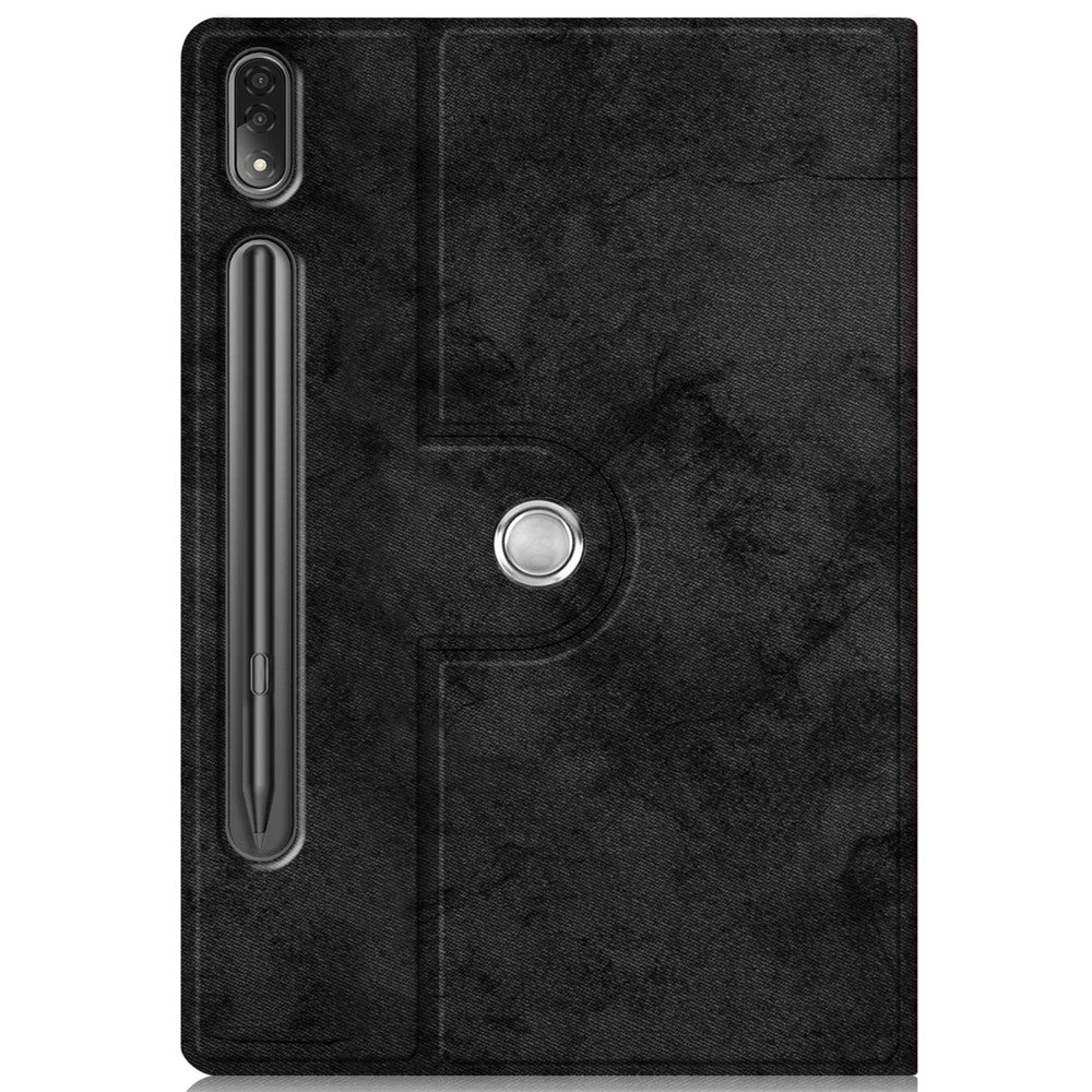 For Lenovo Tab P12 Pro 12.6 inch PU Leather Rotary Stand Tablet Case with Auto Wake/Sleep