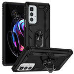 For Motorola Edge 20 Pro Military Grade Protection Hybrid Cell Phone Case 110-Degree + 360-Degree Rotating Ring Kickstand