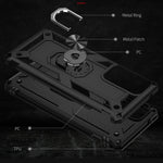 For Motorola Edge 20 Pro Military Grade Protection Hybrid Cell Phone Case 110-Degree + 360-Degree Rotating Ring Kickstand