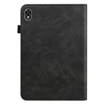 For Lenovo Legion Y700 Line Imprinted Adjustable Stand PU Leather Auto Wake/Sleep Drop-proof Tablet Case with Card Slots