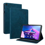 For Lenovo Tab M10 Plus (3rd Gen) Butterfly Flower Imprinted Card Slot PU Leather Tablet Case Stand Cover with Elastic Band