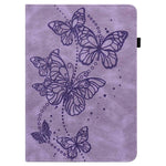 For Lenovo Tab M10 Plus (3rd Gen) / Xiaoxin Pad 2022 10.6 inch PU Leather Tablet Case Imprinting Butterflies Stand Card Holder