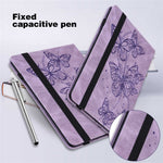 For Lenovo Tab M10 Plus (3rd Gen) / Xiaoxin Pad 2022 10.6 inch PU Leather Tablet Case Imprinting Butterflies Stand Card Holder