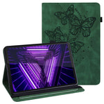 For Lenovo Tab M10 Plus (3rd Gen) / Xiaoxin Pad 2022 10.6 inch PU Leather Tablet Case Imprinting Butterflies Stand Card Holder