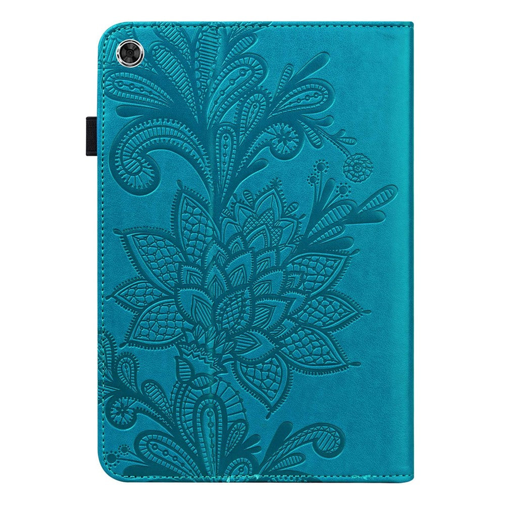 For Lenovo Tab M10 Plus (3rd Gen) / Xiaoxin Pad 2022 10.6 inch Flower Imprinting PU Leather Inner TPU Tablet Case Stand Wallet Cover