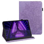 For Lenovo Tab M10 Plus (3rd Gen) / Xiaoxin Pad 2022 10.6 inch Flower Imprinting PU Leather Inner TPU Tablet Case Stand Wallet Cover