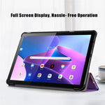 For Lenovo Tab M10 (Gen 3) 10.1 inch 328F Pattern Printing Auto Wake/Sleep PU Leather Case Trifold Stand Folio Cover
