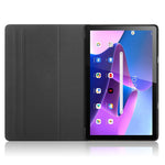 For Lenovo Tab M10 (Gen 3) 10.1 inch 328F 360-degree Rotary Stand Function Pattern Printing PU Leather Tablet Case with Auto Wake/Sleep