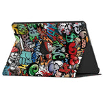 For Lenovo Tab M10 (Gen 3) 10.1 inch 328F 360-degree Rotary Stand Function Pattern Printing PU Leather Tablet Case with Auto Wake/Sleep