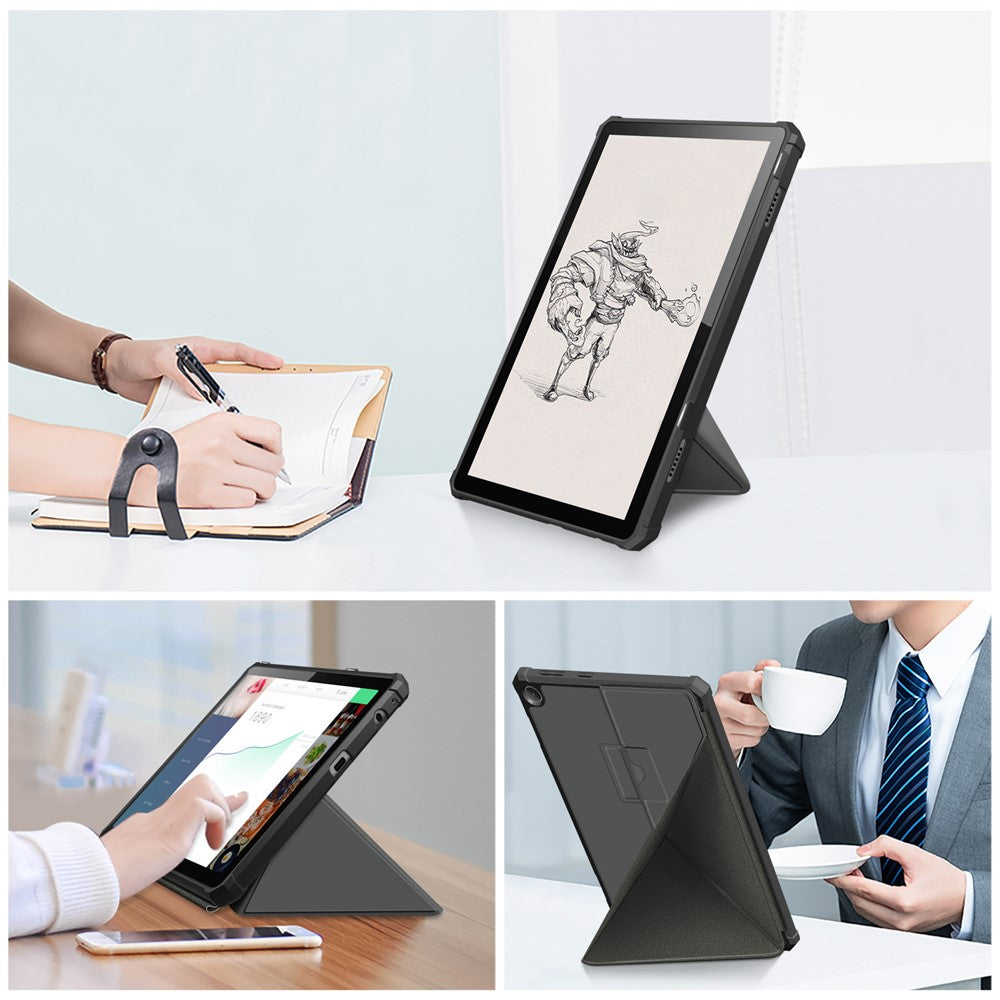 Lenovo Tab M10 (Gen 3) 10,1 tum 328F Origami Stand Surfplatta Fodral i PU-läder, reptåligt fodral med automatisk väckning/viloläge