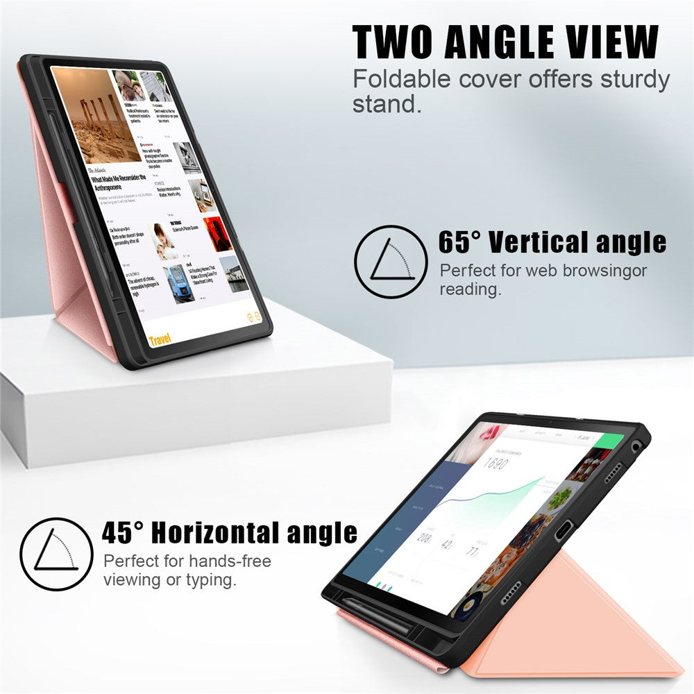 Lenovo Tab M10 Plus (3:e generationen) / Xiaoxin Pad 2022 10,6 tum 125F / 128F Stativ PU-läder + TPU Surfplatta Stötsäkert Skydd