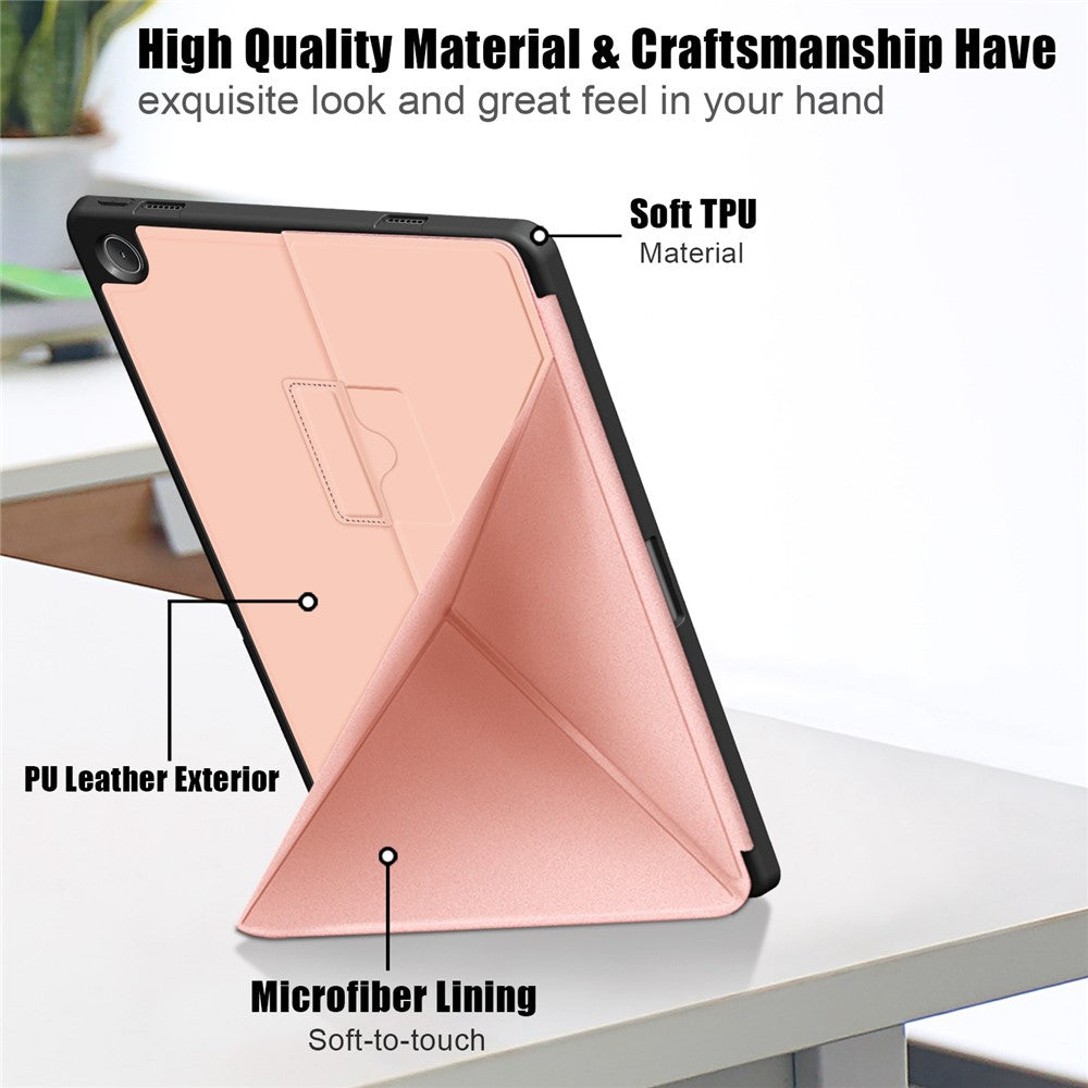 Lenovo Tab M10 Plus (3:e generationen) / Xiaoxin Pad 2022 10,6 tum 125F / 128F Stativ PU-läder + TPU Surfplatta Stötsäkert Skydd