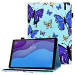 For Lenovo Tab M10 (Gen 3) TB-328FU / TB-328XU Pattern Printing Leather Stand Protective Case Card Slots Smart Cover with Elastic Band and Pencil Holder