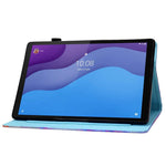 Lenovo Tab M10 (3. generation) TB-328FU / TB-328XU A2, beskyttende smartcover i PU-læder med mønstertryk, justerbart stativ, kortlommer og penholder