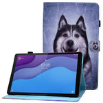 Lenovo Tab M10 (3. generation) TB-328FU / TB-328XU A2, beskyttende smartcover i PU-læder med mønstertryk, justerbart stativ, kortlommer og penholder