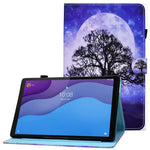 Lenovo Tab M10 (3. generation) TB-328FU / TB-328XU A2, beskyttende smartcover i PU-læder med mønstertryk, justerbart stativ, kortlommer og penholder