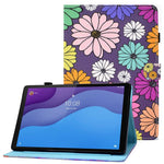 Lenovo Tab M10 (3. generation) TB-328FU / TB-328XU A2, beskyttende smartcover i PU-læder med mønstertryk, justerbart stativ, kortlommer og penholder