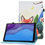 Lenovo Tab M10 (3. generation) TB-328FU / TB-328XU A2, beskyttende smartcover i PU-læder med mønstertryk, justerbart stativ, kortlommer og penholder