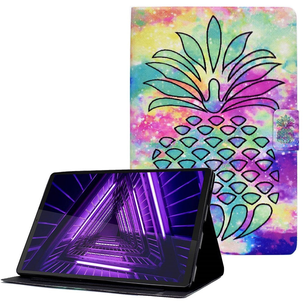 Protective Case for Lenovo Tab M10 Plus (3rd Gen) / Xiaoxin Pad 2022 10.6 inch Pattern Printing Tablet Leather Cover with Card Slots Stand