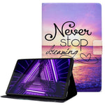 Protective Case for Lenovo Tab M10 Plus (3rd Gen) / Xiaoxin Pad 2022 10.6 inch Pattern Printing Tablet Leather Cover with Card Slots Stand