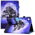 For Lenovo Tab M10 Plus (3rd Gen) / Xiaoxin Pad 2022 10.6 inch PU Leather Smart Auto Wake / Sleep Cover A3 Pattern Printing Stand Card Slots Protective Tablet Case with Pencil Holder