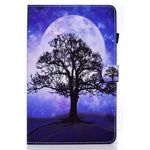 For Lenovo Tab M10 Plus (3rd Gen) / Xiaoxin Pad 2022 10.6 inch PU Leather Smart Auto Wake / Sleep Cover A3 Pattern Printing Stand Card Slots Protective Tablet Case with Pencil Holder