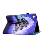 For Lenovo Tab M10 Plus (3rd Gen) / Xiaoxin Pad 2022 10.6 inch PU Leather Smart Auto Wake / Sleep Cover A3 Pattern Printing Stand Card Slots Protective Tablet Case with Pencil Holder