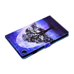 For Lenovo Tab M10 Plus (3rd Gen) / Xiaoxin Pad 2022 10.6 inch PU Leather Smart Auto Wake / Sleep Cover A3 Pattern Printing Stand Card Slots Protective Tablet Case with Pencil Holder
